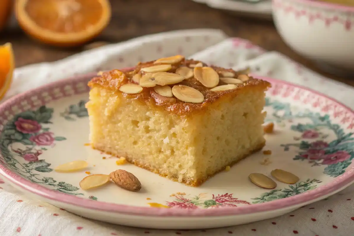 Ravani Recipe | Greek Semolina Cake with Syrup