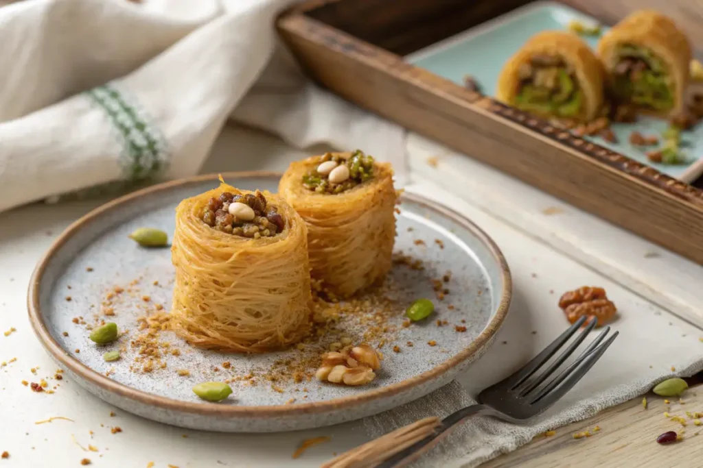 The Ultimate Guide to Greek Desserts: Recipes, Traditions, and Modern Twists 6 greek kataifi shredded phyllo