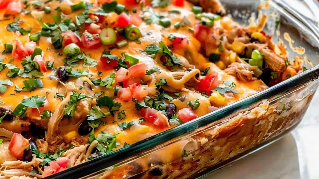 Delicious Chicken Burrito Casserole